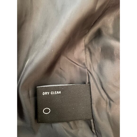 Latte Womens Coat Black Tweed Heavyweight Button Closure  Small - Picture 5 of 12